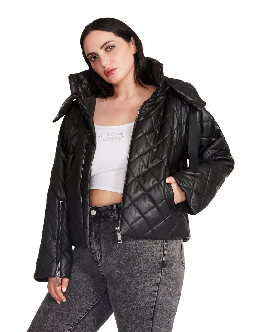 Chaquetas Steve Madden Hayle Mujer Negras | ES CJSE28